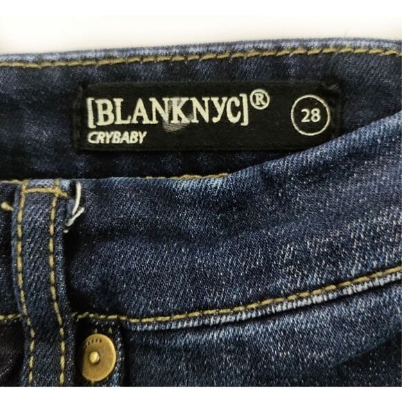 BLANKNYC CRYBABY HIGH RISE SKINNY IN SEE NO EVIL WOMENS SIZE 28 - Picture 5 of 6